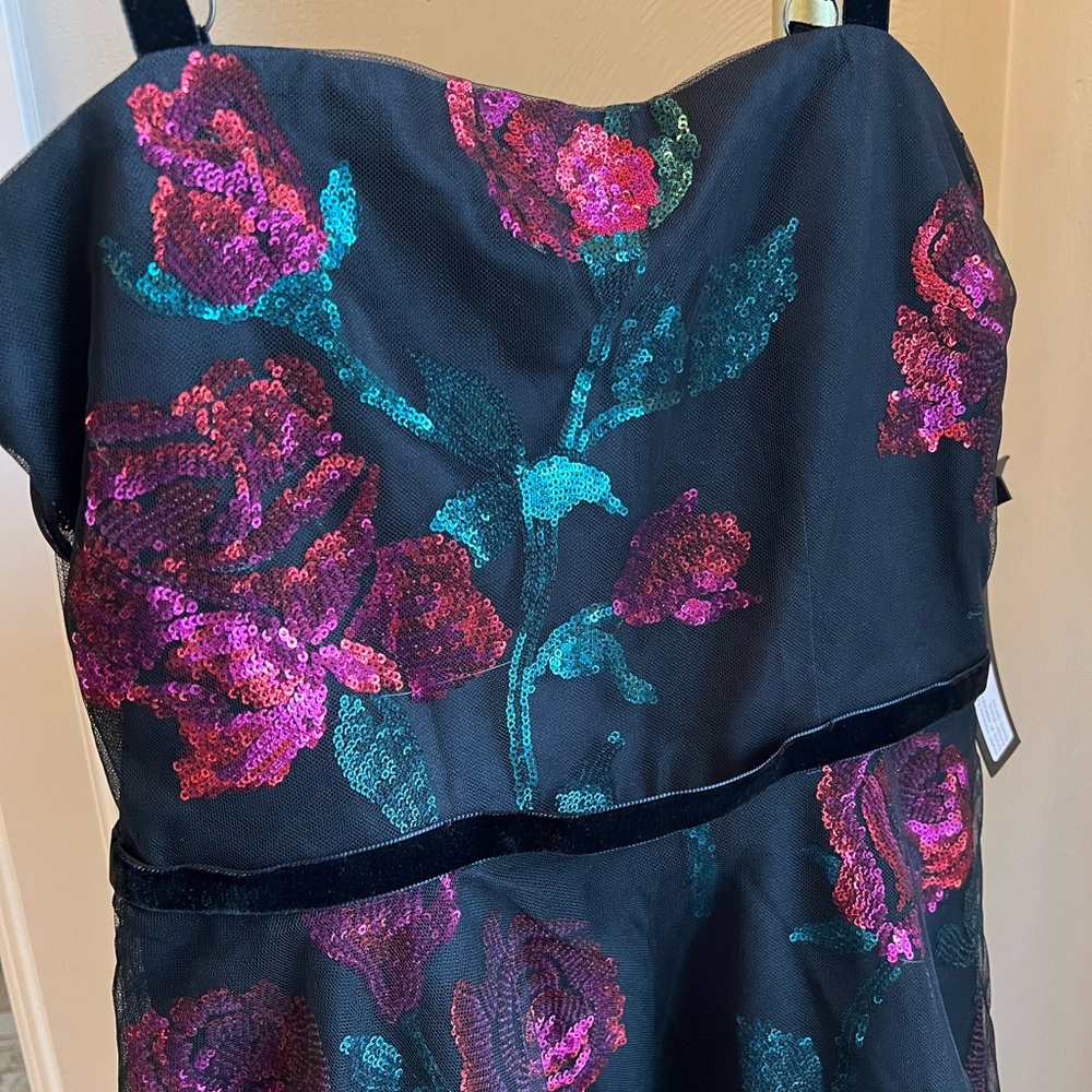 NWT Revolve PARKER BLACK LABEL Midi Beaded Sequin Gown Size 4 Helena Combo $598 - Picture 6 of 11